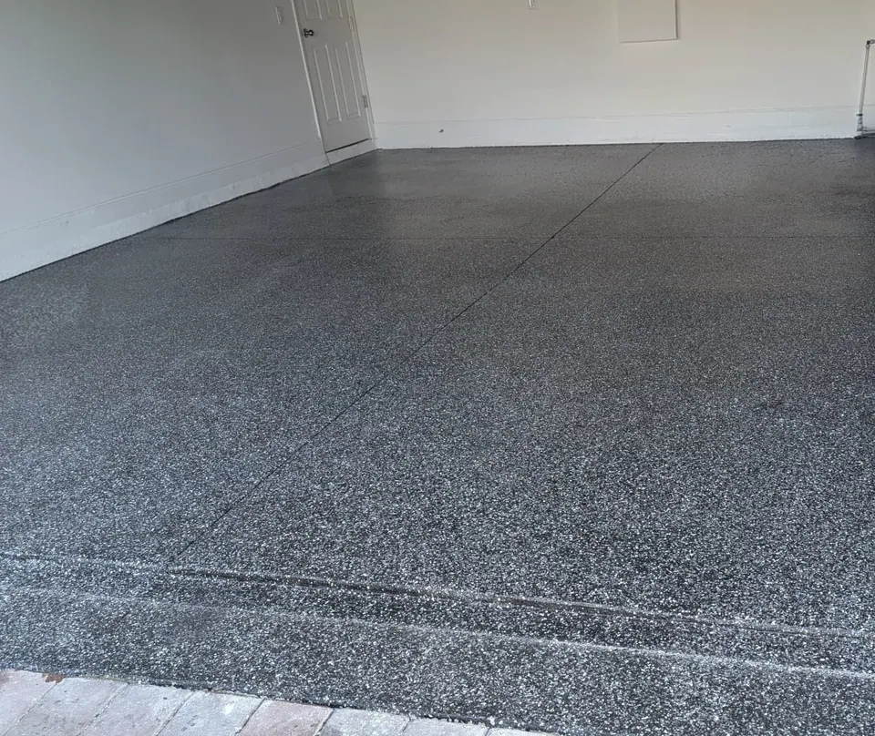 Carbon Flake Garage Entry Detail
